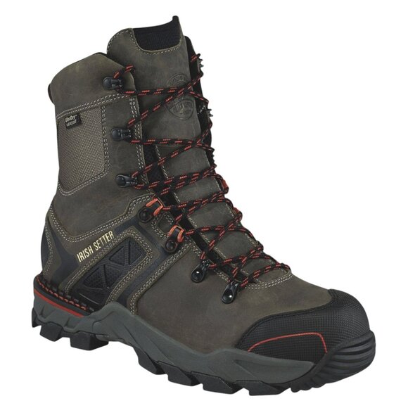 Irish Setter Crosby Waterproof Nano Carbon Safety Toe Work Boots 83830 Men's 8 - Picture 1 of 14